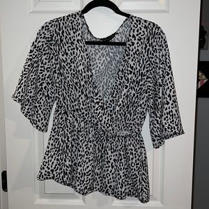 pretty little thing cheetah print top